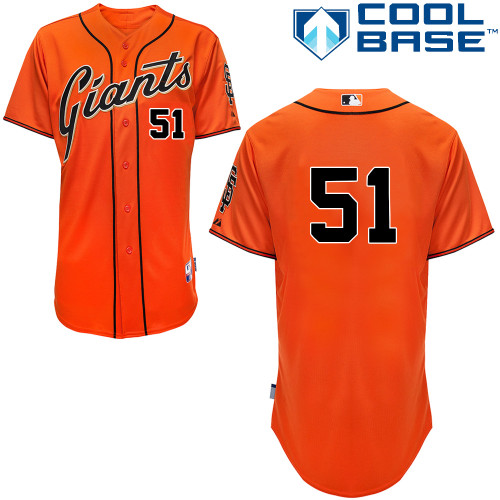 Erik Cordier #51 Youth Baseball Jersey-San Francisco Giants Authentic Orange MLB Jersey